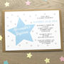 Personalised Christening Or Naming Day Star Invitations, thumbnail 2 of 4