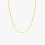 Round Hoops Gold Chain Necklace, thumbnail 1 of 5