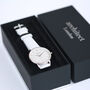 Ladies Architect Silver Blanc Watch With Wite Strap, thumbnail 3 of 4