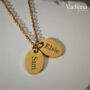 Personalized Oval Tag Pendant Necklace, thumbnail 4 of 5
