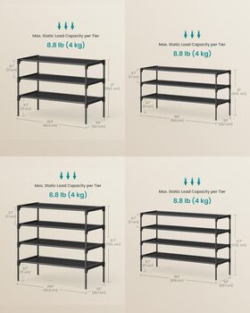 Multi Tier Shoe Rack Storage Organiser, 2 of 6