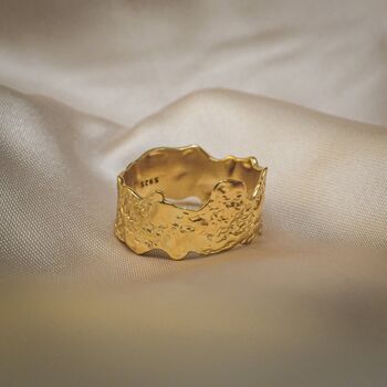 Lava Ring Gold Plated, 3 of 10