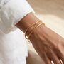 Double Curved Bangle Non Tarnish Waterproof, thumbnail 1 of 9