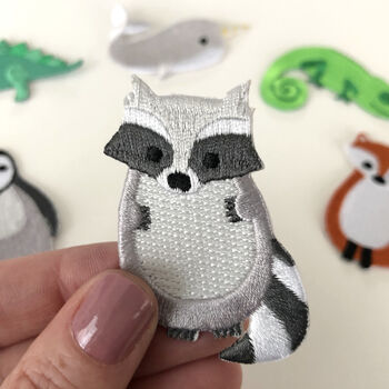 Raccoon Iron On Patch, 3 of 3