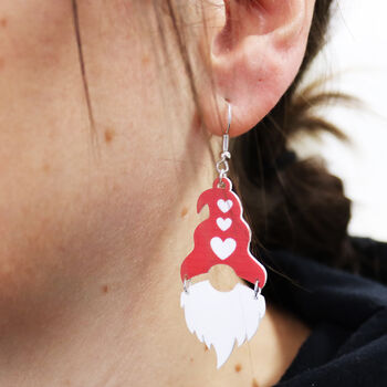 Gnome Gonk Love Earrings, 4 of 11