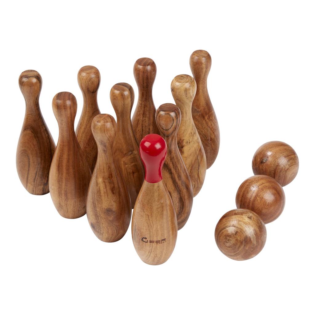 Premium Rosewood Skittles Set By Uber Games | notonthehighstreet.com