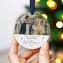Personalised Mr And Mrs First Christmas Ceramic Ornament, thumbnail 1 of 8