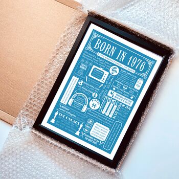 1976 Personalised 50th Birthday Fact Print Gift, 11 of 11