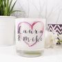 Inky Heart Luxury Round Scented Candle, thumbnail 6 of 7