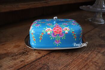 Hand Painted Butter Dish, 9 of 10