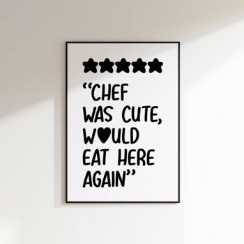 Chef Was Cute Print, 3 of 8