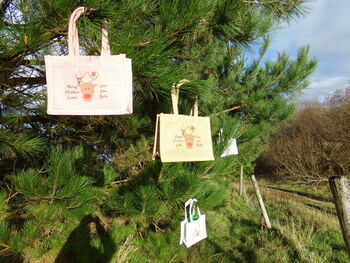 Christmas Rudolf Reindeer Jute Gift Bags, 4 of 4