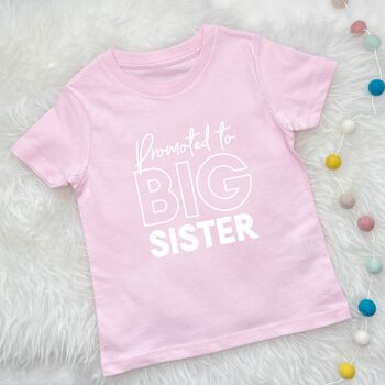 Promoted To Big Sister T Shirt, 3 of 6