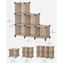 Cube Storage Unit Modular Plastic Organiser Rack Shelving Unit, thumbnail 2 of 6