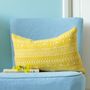 Knitted Fair Isle Rectangle Cushion, thumbnail 1 of 5