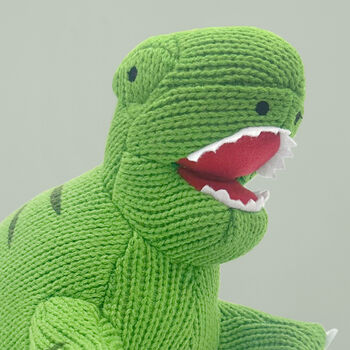 T Rex Dinosaur Soft Toy And Personalised Pyjamas, 2 of 8