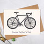 Personalised Papercut Bicycle Fathers Day Card, thumbnail 4 of 5
