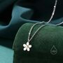 Tiny Little Daisy Flower Pendant Necklace, thumbnail 1 of 10