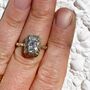 Midas Emerald Cut 1ct Diamond Solitaire Ring, thumbnail 9 of 9