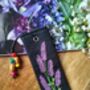 Lavender Hand Embroidered Linen Bookmark, thumbnail 6 of 12
