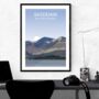 Skiddaw Lake District Landscape Art Print, thumbnail 3 of 3