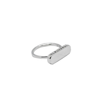 Sustainable Sterling Silver Signet Ring, 4 of 5