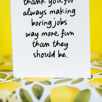 Personalised Funny “Making Boring Jobs Fun” Daddy/Mummy Card, 2 of 5