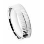 Gent's Personalised Linear Hammered Platinum Ring, thumbnail 1 of 5