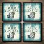 Personalised Bar Runner And Coasters Garden Gin, thumbnail 2 of 8