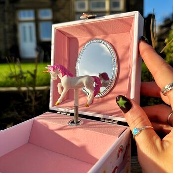 Personalised Musical Unicorn Jewellery Box, 2 of 7