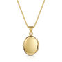 Italian Border Oval Locket – 18 K Gold Plated, thumbnail 3 of 6