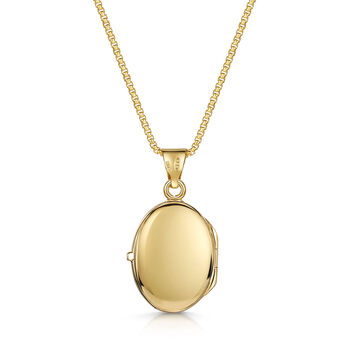 Italian Border Oval Locket – 18 K Gold Plated, 3 of 6