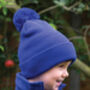 Personalised Pom Pom Beanie School Winter Hat, thumbnail 2 of 3