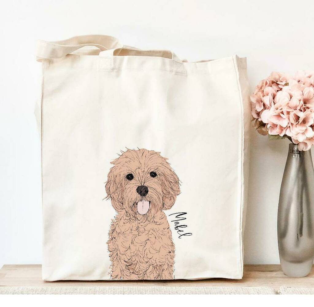 Personalised Cockapoo Tote By Pear-Derbyshire