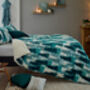 Christmas Tree Fleece Duvet Cover Set With Cosy Sherpa Reverse Festive Bedding, thumbnail 3 of 4