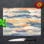 Daylight's Canvas Textured Glass Chopping Board, thumbnail 1 of 8