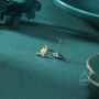 Goldfinch Bird Stud Earrings In Sterling Silver, thumbnail 7 of 12