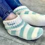 Personalised Super Soft Stripe Bootie Slippers, thumbnail 1 of 2