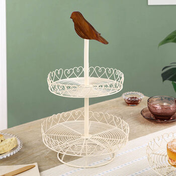 Vintage Hearts Home Baking Cake Stand, 3 of 9