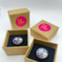 Cufflinks Real Forget Me Not Handmade 16mm, thumbnail 7 of 10