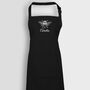 Personalised Bee Apron In Black, thumbnail 2 of 4