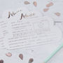 Rose Gold Foiled Advice Cards For The Parents, thumbnail 1 of 3