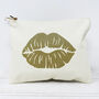 Glitter Lips Print Makeup Bag, thumbnail 7 of 11