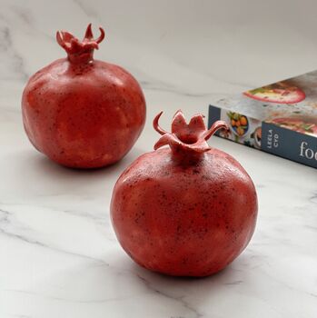 Handmade Ceramic Pomegranate, 2 of 3