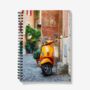 A5 Spiral Notebook Featuring A Yellow Scooter, thumbnail 1 of 2