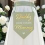 Here Comes Mummy Acrylic Pendant Wedding Carry Flag, thumbnail 1 of 5