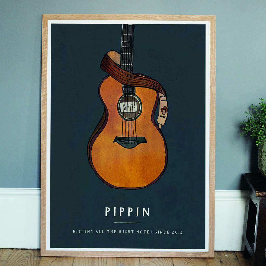 Personalised Guitar Fine Art Print, 1 of 4