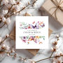 Personalised Wedding Card: Floral Butterly Design, thumbnail 6 of 6