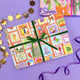 Christmas Stamps Gift Wrap, thumbnail 1 of 4