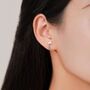 Sterling Silver Mismatched Viking Axe Stud Earrings, thumbnail 6 of 12